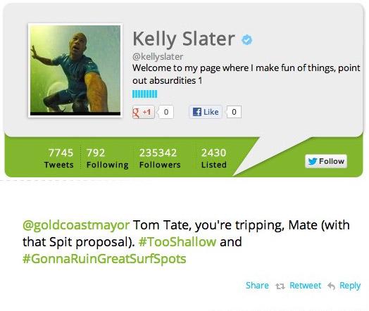 Kelly Slater Supports Save Our Spit